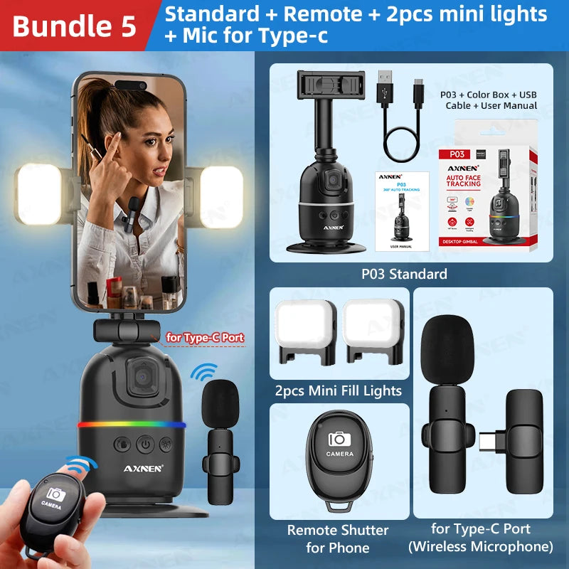 Face Tracking Camera 360 Rotation