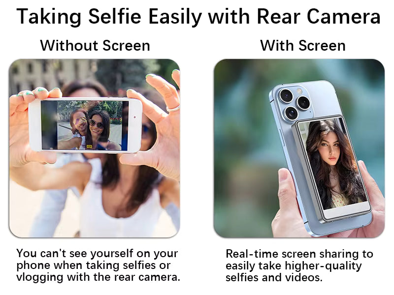 Wireless Magnetic Selfie Screen